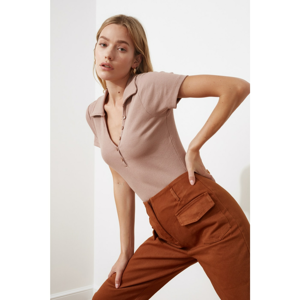 Trendyol Bodysuit - Brown - Slim fit