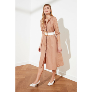 Trendyol Camel Shirt Dress