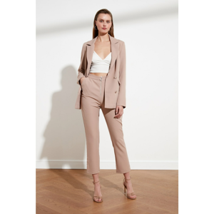 Trendyol Mink Zipper Detailed Pants