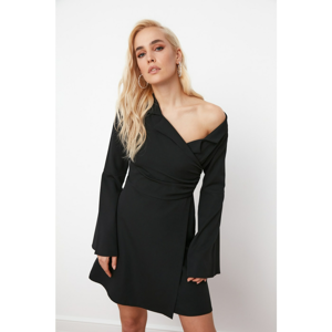 Trendyol Black Collar Detailed Jacket Dress