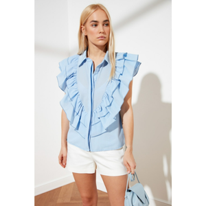 Trendyol Blue Frie shirt