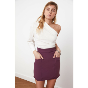 Trendyol Purple Pocket Detail Skirt
