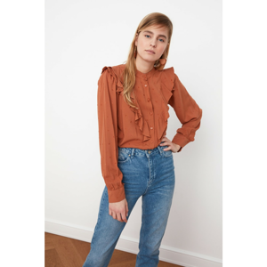 Trendyol Camel Flywheal Shirt