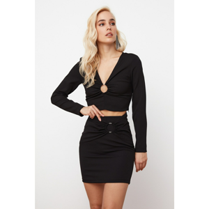 Trendyol Black Accessory Detailed Skirt