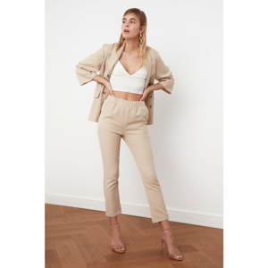 Trendyol Beige Jogger Waist Detail Pants