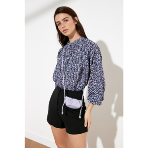 Trendyol Purple Upright Collar Shirt