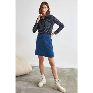 Trendyol Navy Blue Basic Skirt