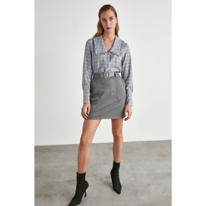 Trendyol Grey Belt Skirt