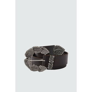 Trendyol Leather Looking Belt with Bitter Brown Buckle