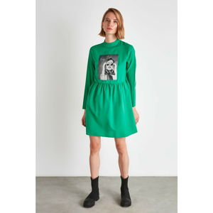 Trendyol Green Printed Dress
