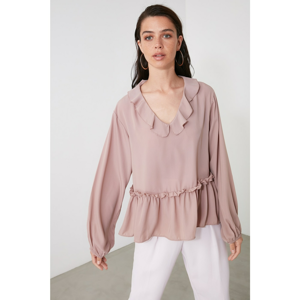 Trendyol Stone Flywhe perk Blouse