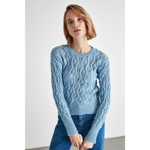 Trendyol Blue Ajur Knitwear Sweater