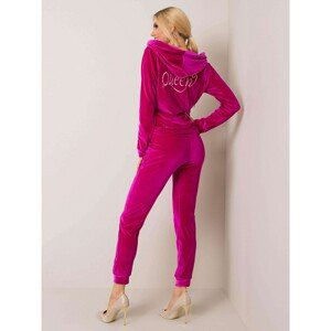 Fuchsia velor set