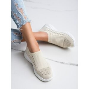 IDEAL SHOES COMFORTABLE OPENWORK SNEAKERS