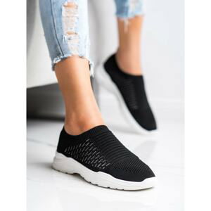 IDEAL SHOES COMFORTABLE OPENWORK SNEAKERS