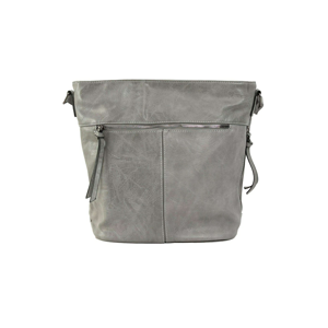 Light gray women´s eco-leather handbag