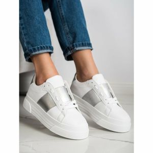 SHELOVET ECO LEATHER SNEAKERS ON THE PLATFORM