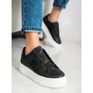 SHELOVET ECO LEATHER SNEAKERS ON THE PLATFORM