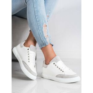 SHELOVET STYLISH WHITE SNEAKERS