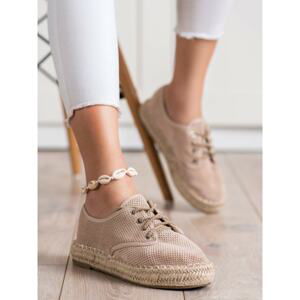 SHELOVET ESPADRYLE SUEDE SNEAKERS