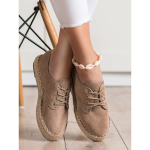 SHELOVET ESPADRYLE SUEDE SNEAKERS