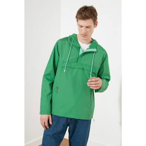 Trendyol Green Male Half Zip Detail New Coat