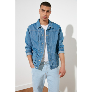 Trendyol Jacket - Blue - Regular fit