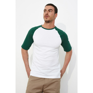 Trendyol Emerald Green Men's Bike Collar T-Shirt