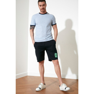 Trendyol Shorts - Navy blue - Normal Waist