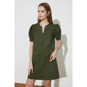 Trendyol Khaki Pocket Detail Dress