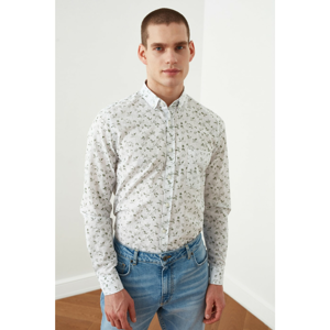 Trendyol Beige Male Slim Fit ButtonEd Collar Shirt