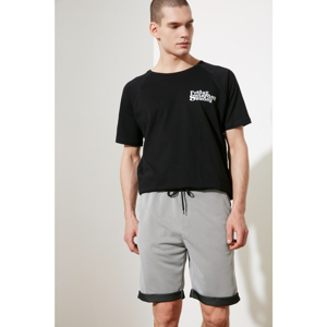 Trendyol Grey Men's Regular Fit Shorts & Bermuda