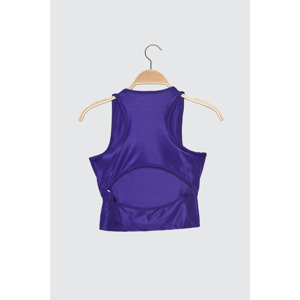 Trendyol Purple Assisted Cut Out Detailed Blouse