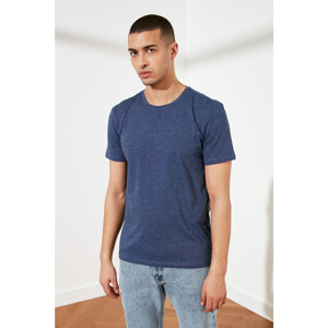 Trendyol Indigo Men's Printed Short Sleeve T-Shirt