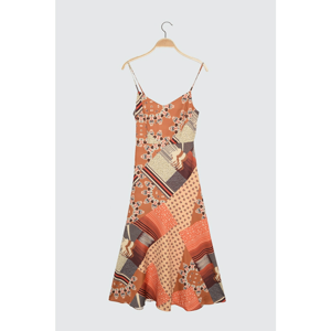 Trendyol Design Multicolored Strap Patterned Dress