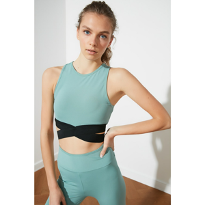 Trendyol Mint Waist Supported Detailed Sports Bra