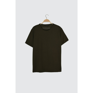 Trendyol Khaki Men Textured New T-Shirt