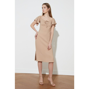 Trendyol Mink Collar Detailed Dress