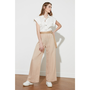 Trendyol Beige Tying Detail Pants