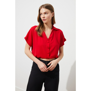 Trendyol Red Button Detailed Shirt
