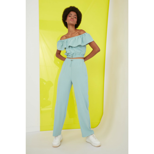 Trendyol Mint High Waist Pants