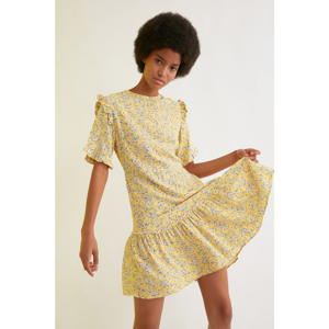 Trendyol Yellow Ruffle Dress