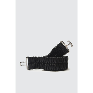 Trendyol Black Ruffled Metal Buckle Leather Looking Belt