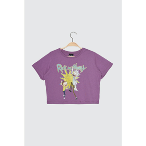 Trendyol Purple Knitted T-Shirt