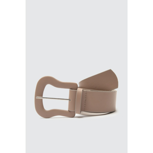 Trendyol Mink Leather Looking Buckle Belt