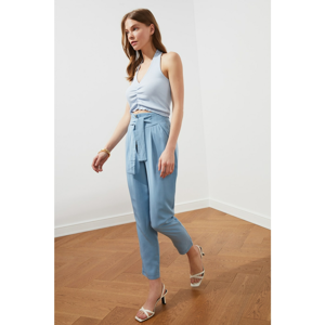 Trendyol Blue Tie Detail Pants