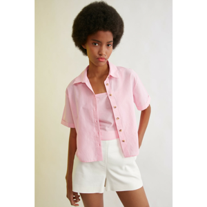 Trendyol Pink Short Sleeve Shirt