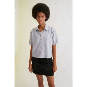 Trendyol Light Blue Short Sleeve Shirt