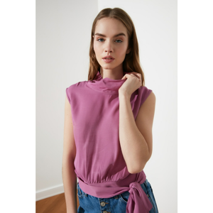Purple blouse with trendyol binding - Women