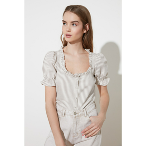 Trendyol Stone Button Blouse